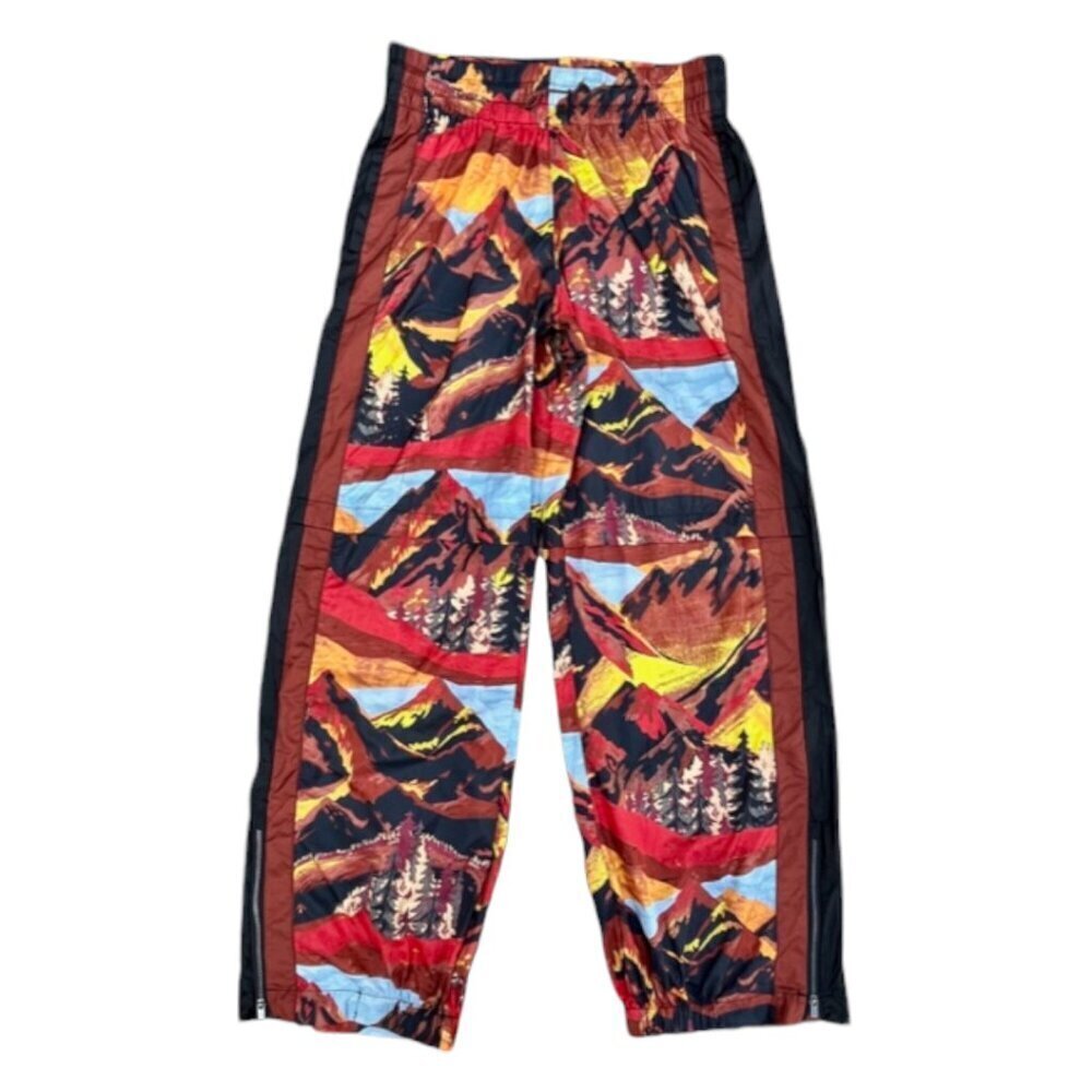 SOLD Free People Movement Printed End Zone Track Pants Ski Nic Route Mocha Small - Picture 3 of 13